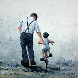 Going Solo by Keith Proctor - Original Painting on Stretched Canvas sized 28x28 inches. Available from Whitewall Galleries